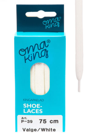 OmaKing shoelaces p-39 white