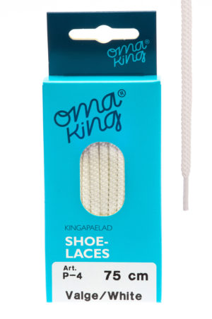 OmaKing shoelaces p-4 white