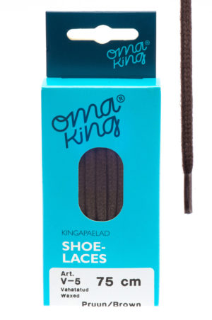 OmaKing shoelaces V-5 brown